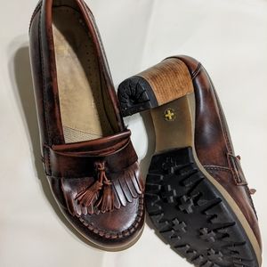 Doc Martens Romy Heeled Tassel Loafers - oxblood